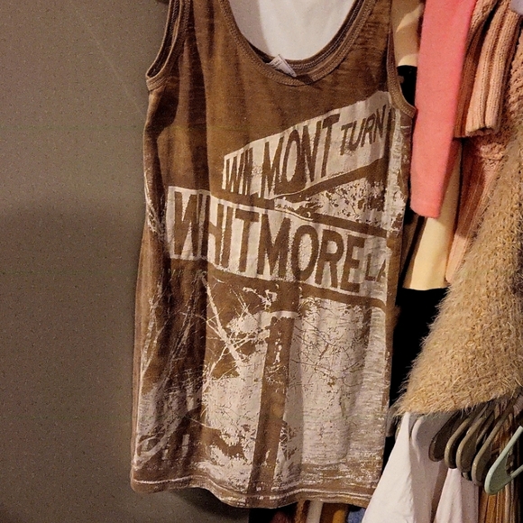 Wet cement Top rocker boho tee - Picture 1 of 3
